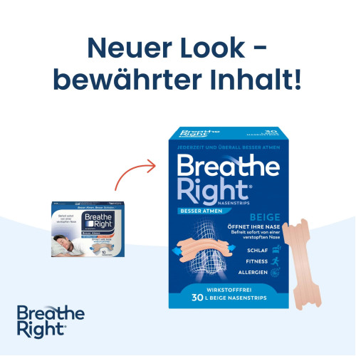 Besser Atmen Breathe Right Nasenpflaster beige gro, 30 Stk., Pharma Netzwerk Pnw GmbH