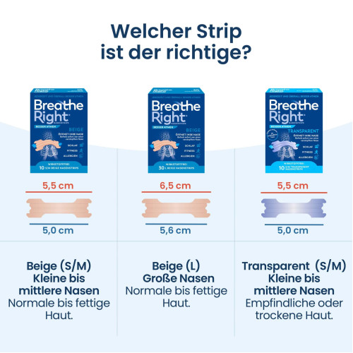 Besser Atmen Breathe Right Nasenpflaster beige gro, 30 Stk., Pharma Netzwerk Pnw GmbH