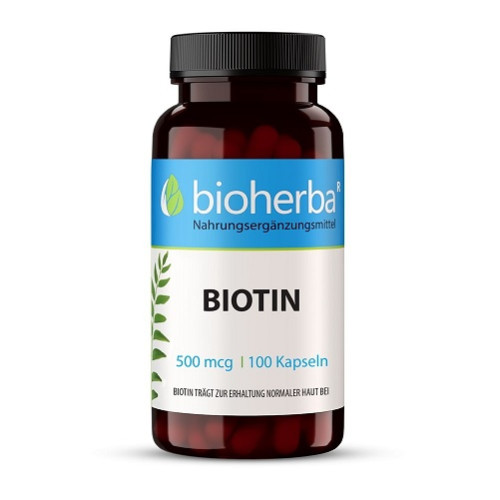 Biotin 500 mcg, 100 Stk., Bioherba Reichenbach GmbH