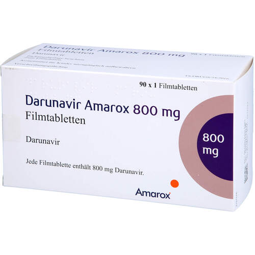 Darunavir Amarox 800 mg Filmtabletten, 90 ST, AMAROX PHARMA GmbH