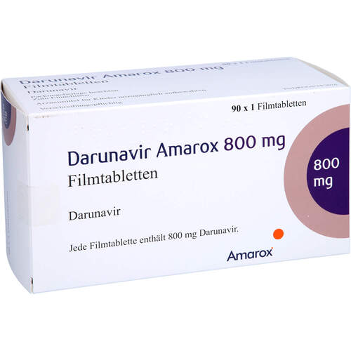 Darunavir Amarox 800 mg Filmtabletten, 90 Stk., AMAROX PHARMA GmbH