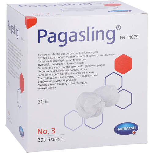 PAGASLING MULLTUPFER STERIL GR.3 PFLAUMENGROß, 20x5 Stk., Avitamed GmbH