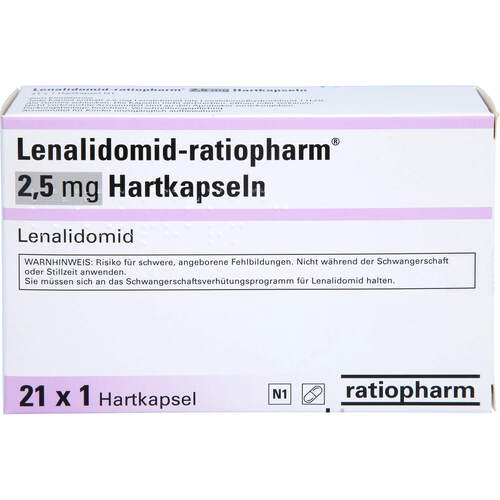Lenalidomid-ratiopharm 2.5 mg Hartkapseln, 21 Stk., ratiopharm GmbH