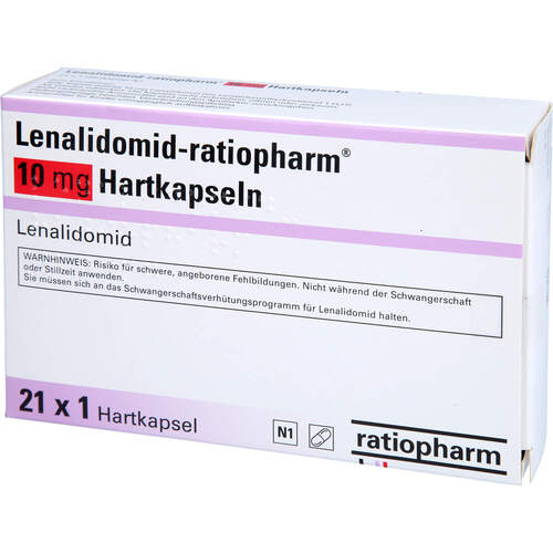 Lenalidomid-ratiopharm 10 mg Hartkapseln, 21 Stk., ratiopharm GmbH