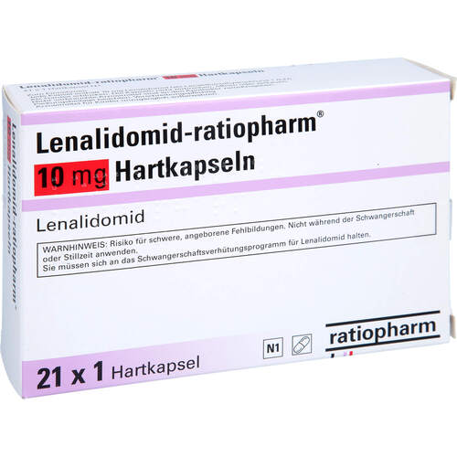 Lenalidomid-ratiopharm 10 mg Hartkapseln, 21 Stk., ratiopharm GmbH