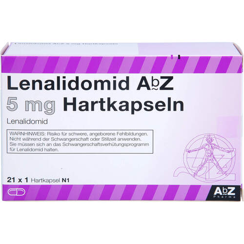 Lenalidomid AbZ 5 mg Hartkapseln, 21 Stk., Abz Pharma GmbH