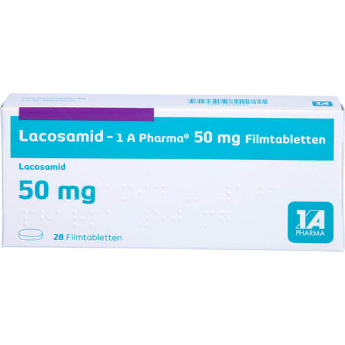 Lacosamid - 1 A Pharma 50 mg Filmtabletten, 28 Stk., 1 A Pharma GmbH