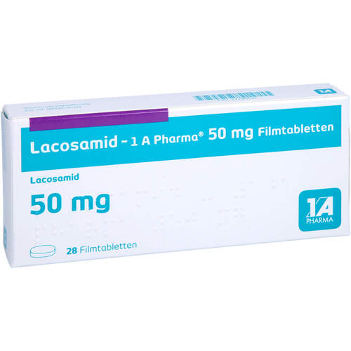 Lacosamid - 1 A Pharma 50 mg Filmtabletten, 28 Stk., 1 A Pharma GmbH