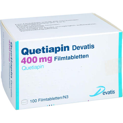 Quetiapin Devatis 400 mg Filmtabletten, 100 Stk., Devatis GmbH