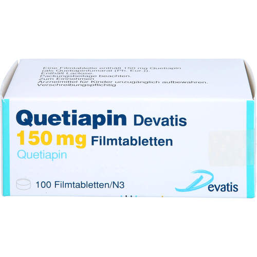 Quetiapin Devatis 150 mg Filmtabletten, 100 Stk., Devatis GmbH