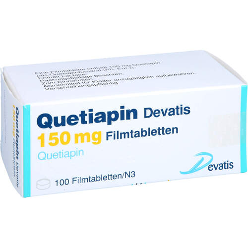 Quetiapin Devatis 150 mg Filmtabletten, 100 Stk., Devatis GmbH