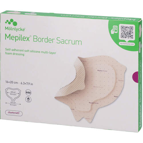 MEPILEX Border Sacrum Schaumverb.haft.16x20cm ST, 5 Stk., Aca Müller/Adag Pharma AG