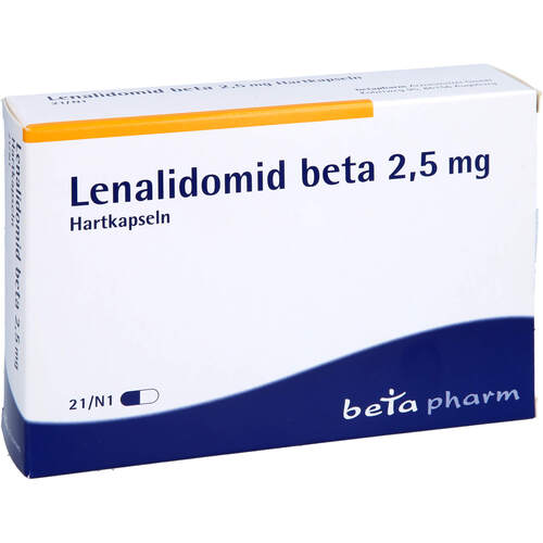 Lenalidomid beta 2.5 mg Hartkapseln, 21 Stk., betapharm Arzneimittel GmbH