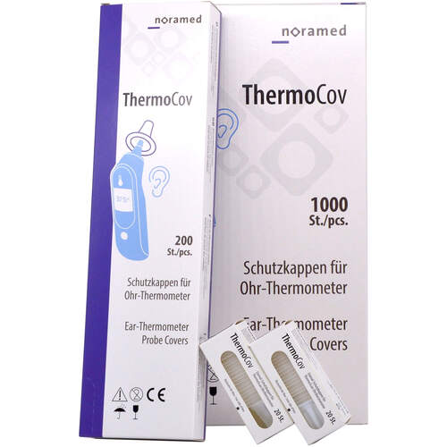 Schutzkappen f&uuml;r Ohrthermometer ThermoCov, 5x200 Stk., Noracent Pharma Handels GmbH
