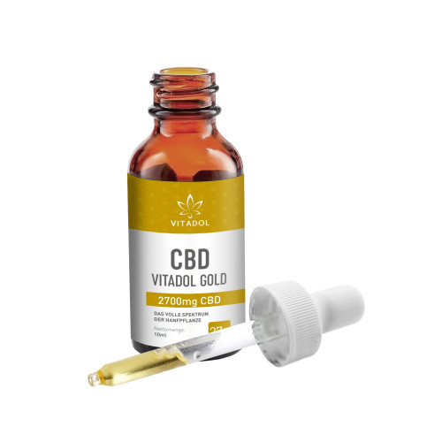 CBD27% Bio Hanfextrakt Öl - Vitadol Gold, 10 ml, Endower GmbH