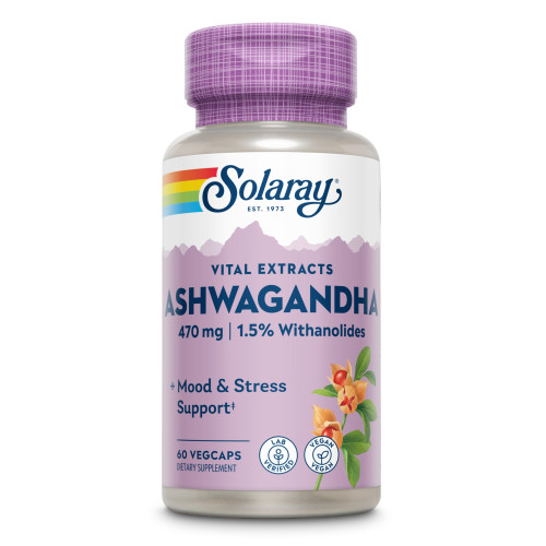 Ashwagandha Extrakt Solaray, 60 Stk., Supplementa GmbH