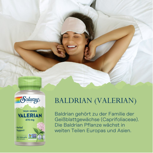 Baldrian 470 mg Solaray, 100 Stk., Supplementa GmbH
