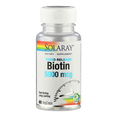 Biotin 5000 mcg Solaray, 60 Stk., Supplementa GmbH