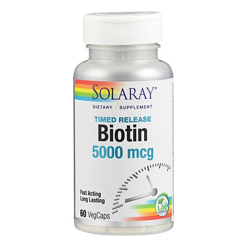 Biotin 5000 mcg Solaray, 60 Stk., Supplementa GmbH