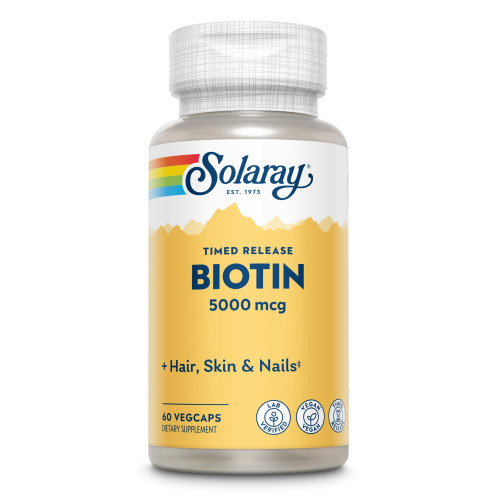 Biotin 5000 mcg Solaray, 60 Stk., Supplementa GmbH