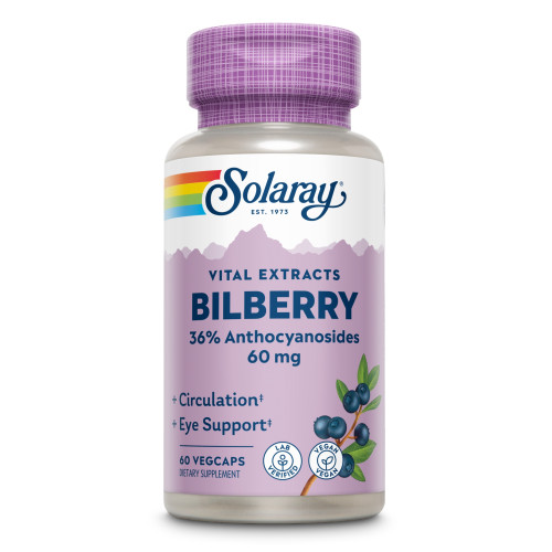 Blaubeere (Heidelbeere) Extrakt Solaray, 60 Stk., Supplementa GmbH