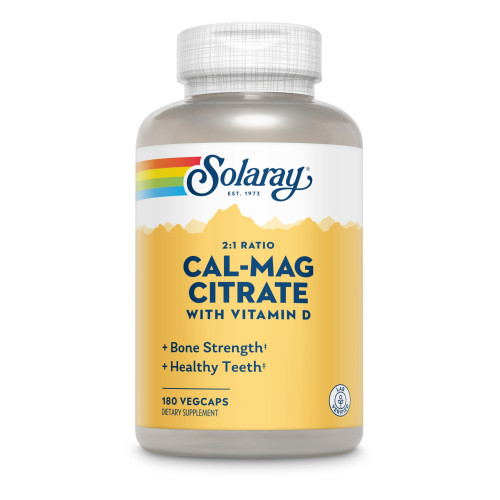 Cal-Mag Citrat + D3 Solaray, 180 Stk., Supplementa GmbH