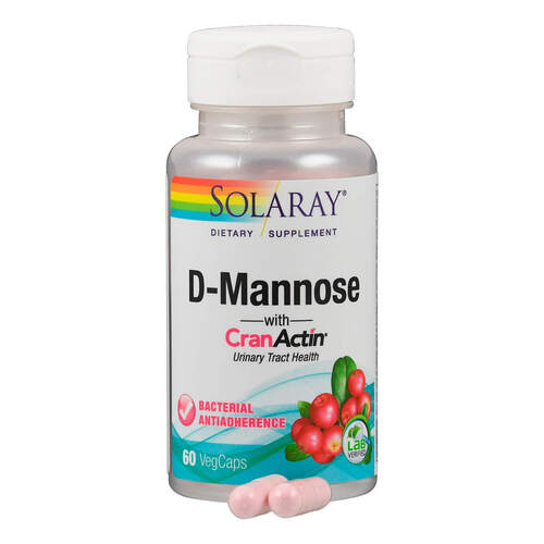 D-Mannose mit CranActin Solaray, 60 Stk., Supplementa GmbH