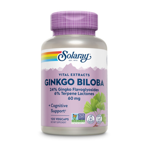 Ginkgo-Biloba Extrakt 60 mg 24% Solaray, 120 Stk., Supplementa GmbH