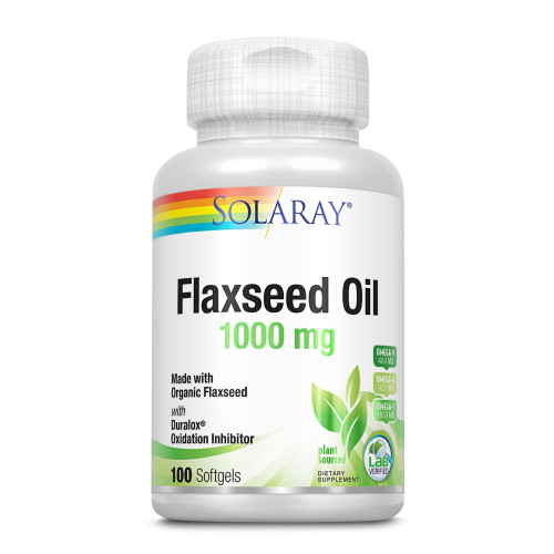 Leinsamenöl 1000 mg Solaray, 100 Stk., Supplementa GmbH