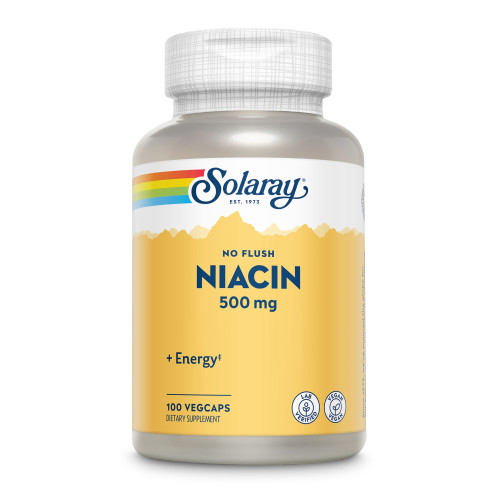 Vitamin B3 500 mg No Flush Solaray, 100 Stk., Supplementa GmbH