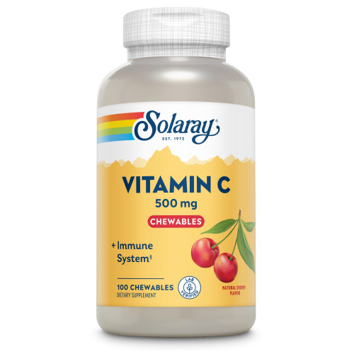 Vitamin C 500 mg Kautabletten Kirsche Solary, 100 Stk., Supplementa GmbH