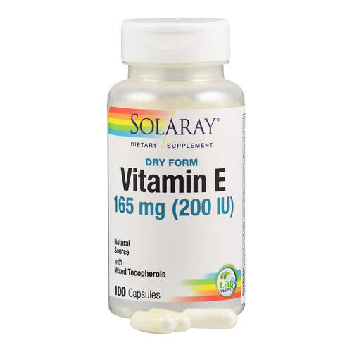 Vitamin E 200 &ouml;lfrei Solaray, 100 Stk., Supplementa GmbH