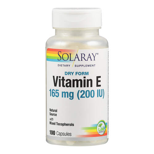 Vitamin E 200 &ouml;lfrei Solaray, 100 Stk., Supplementa GmbH
