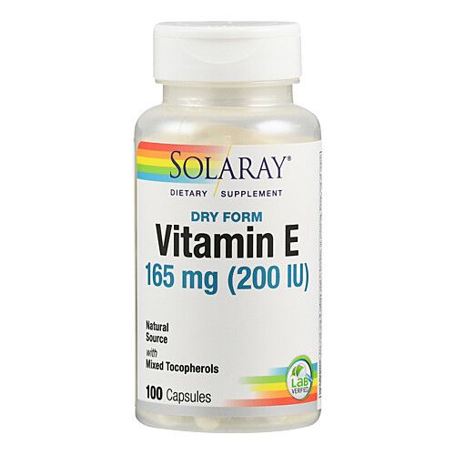 Vitamin E 200 &ouml;lfrei Solaray, 100 Stk., Supplementa GmbH