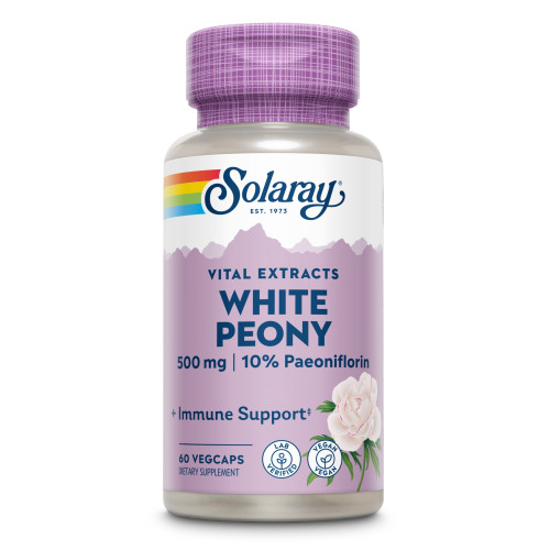White Peony Wurzel-Ext (Weiße Pfingstrose) Solaray, 60 Stk., Supplementa GmbH