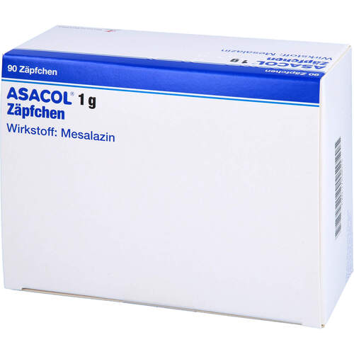 Asacol 1 g Zäpfchen, 90 Stk., Tillotts Pharma GmbH