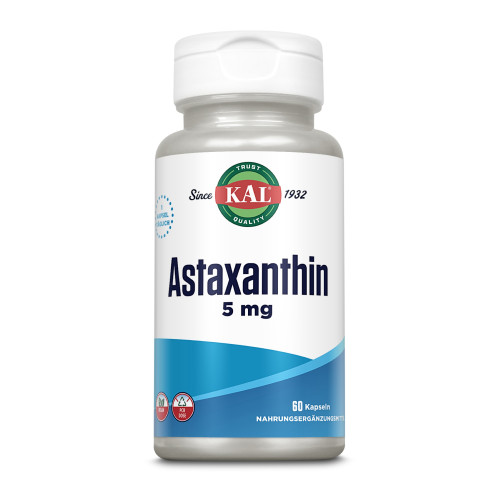 Astaxanthin 5 mg KAL, 60 Stk., Supplementa GmbH