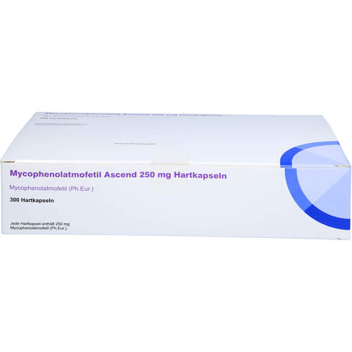 Mycophenolatmofetil Ascend 250 mg Hartkapseln, 300 Stk., Ascend GmbH