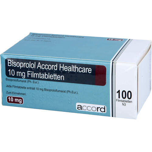 Bisoprolol Accord Healthcare 10 mg Filmtabletten, 100 ST, Accord Healthcare GmbH