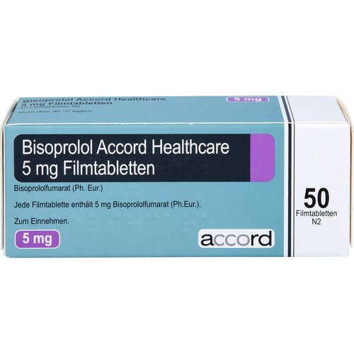 Bisoprolol Accord Healthcare 5 mg Filmtabletten, 50 Stk., Accord Healthcare GmbH