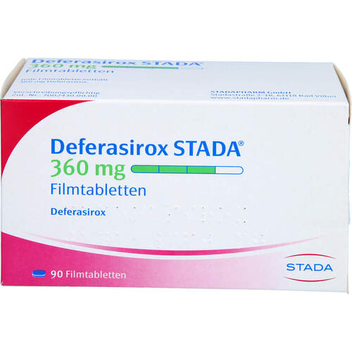 Deferasirox STADA 360 mg Filmtabletten, 90 Stk., STADAPHARM GmbH