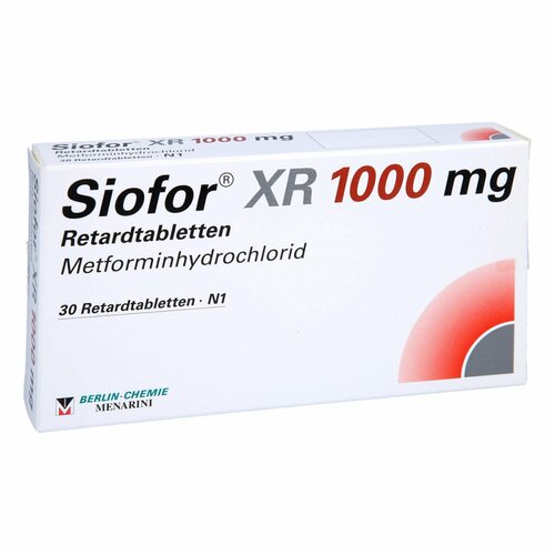 Siofor XR 1000 mg Retardtabletten, 30 Stk., Berlin-Chemie AG