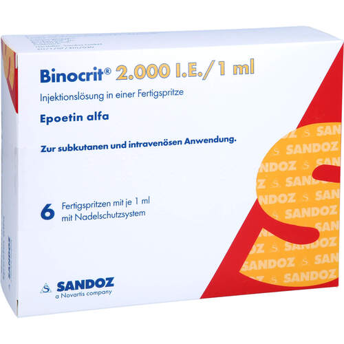 Binocrit 2.000 I.E./1 ml Inj.-Lsg.i.e.Fertigspr., 6x1 ml, Abacus Medicine A/S