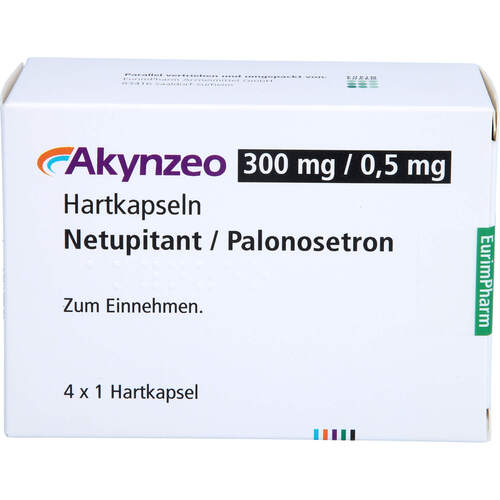 Akynzeo 300 mg/0.5 mg Hartkapseln, 4 Stk., Eurimpharm Arzneimittel GmbH