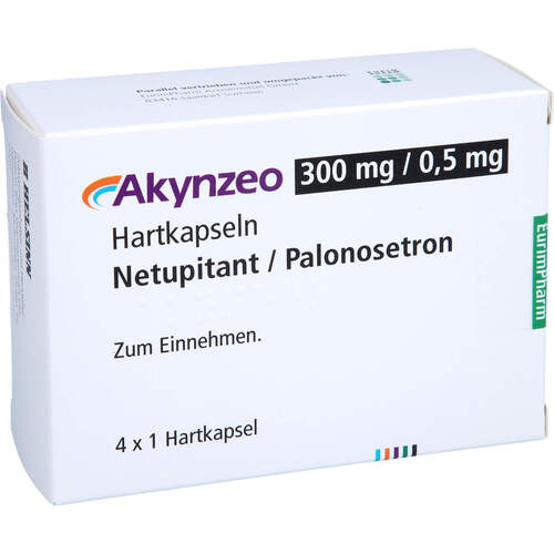 Akynzeo 300 mg/0.5 mg Hartkapseln, 4 Stk., Eurimpharm Arzneimittel GmbH