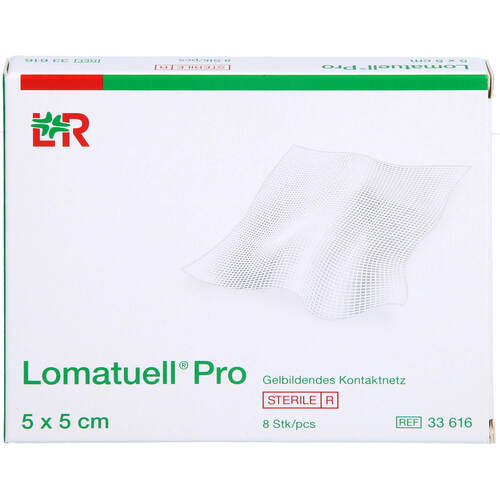 Lomatuell Pro 5x5 cm steril, 8 Stk., Eurimpharm Arzneimittel GmbH