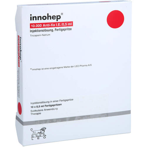 innohep 10.000 Anti-Xa I.E./0.5ml Inj.-Lsg.i.e.FS, 10 Stk., kohlpharma GmbH