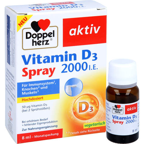 Doppelherz Vitamin D3 2000 I.E. Spray, 8 ml, Queisser Pharma GmbH & Co. KG