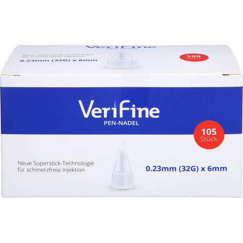 Verifine Pen-Nadel 32G x 6 mm, 105 Stk., Berger Med GmbH