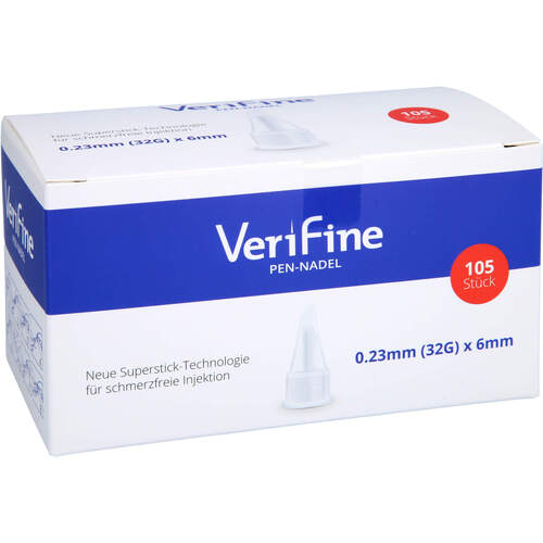 Verifine Pen-Nadel 32G x 6 mm, 105 Stk., Berger Med GmbH